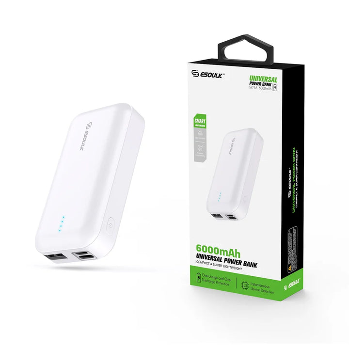 Esoulk 6000 mAh UNIVERSAL POWER BANK - Virbu Mobile