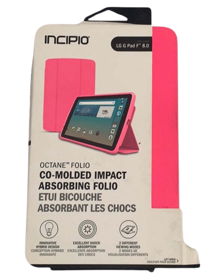 Incipio Octane Co-Molded Durable Impact Absorbing Folio Case for LG G Pad F 8.0 - Virbu Mobile