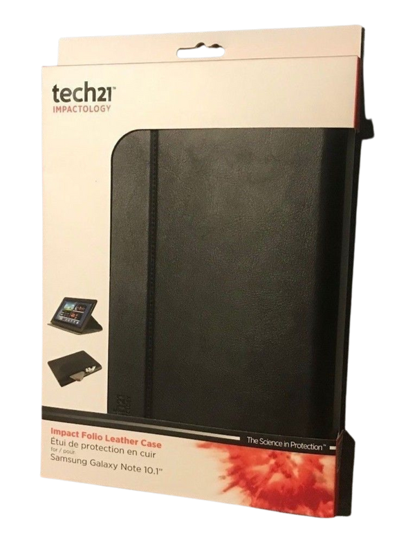 Tech21 Samsung Galaxy Note 10.1 Impact Folio Leather Case- Black - Virbu Mobile