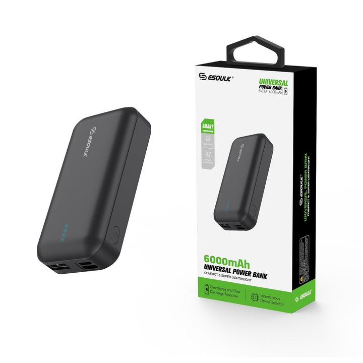 Esoulk 6000 mAh UNIVERSAL POWER BANK - Virbu Mobile