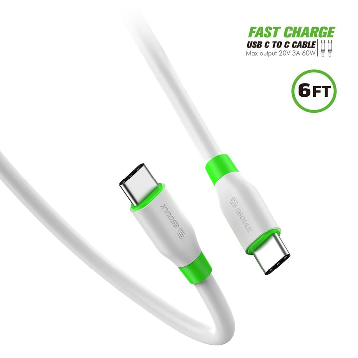 ESOULK USB C TO C Fast Charge Cable - 6FT - Virbu Mobile