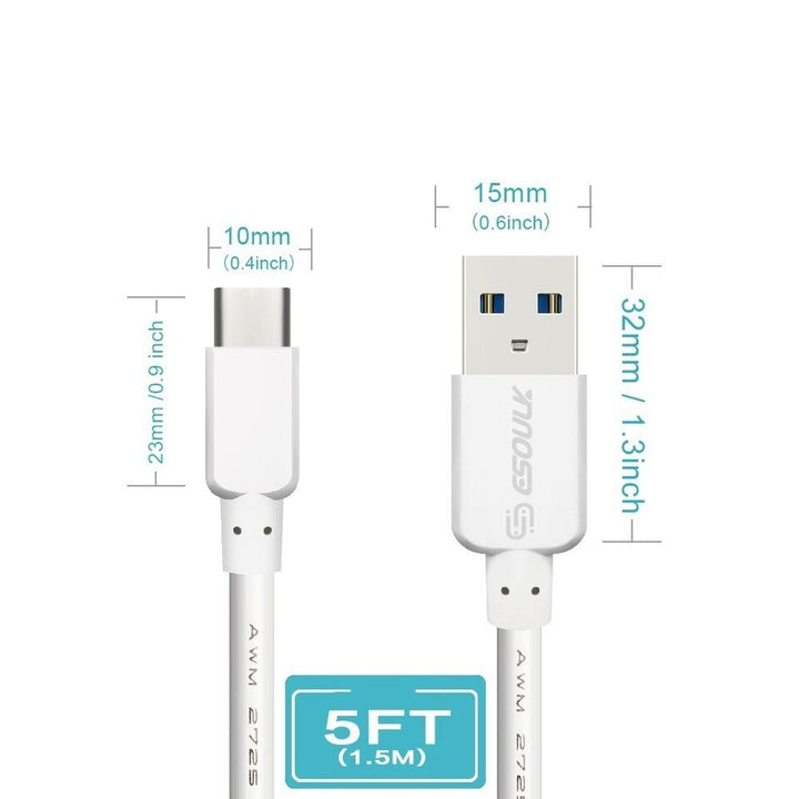 ESOULK USB Charging Cable Type C - 5FT - Virbu Mobile