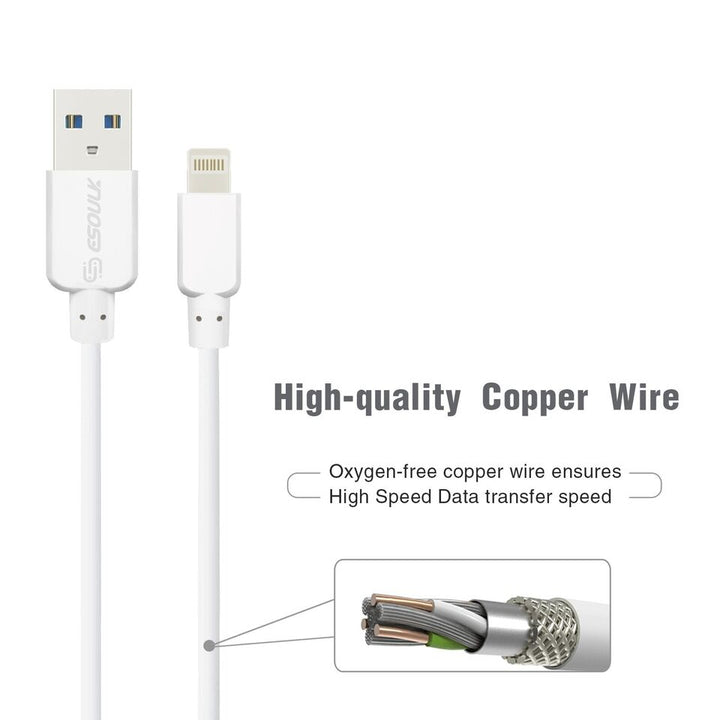 ESOULK USB-A to MFI Certified Apple Cable - 5FT - Virbu Mobile